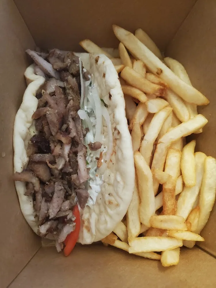 Gyro with Fries on the Side