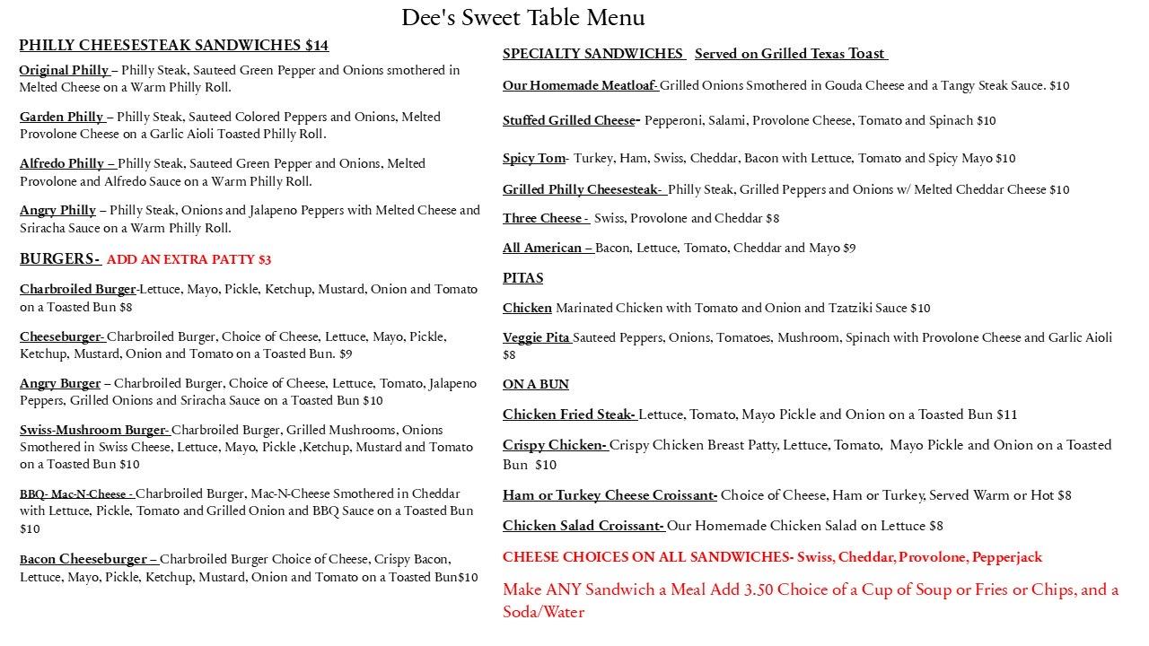 Dee's Sweet Table